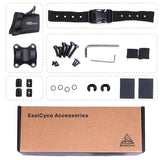 EasiCyco floating backpack accessories set with straps, buckles, screws, rings and storage box