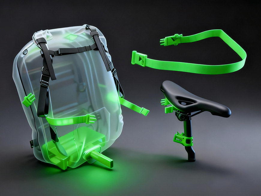 EasiCyco Rack-free Roll Top Cycling Backpack