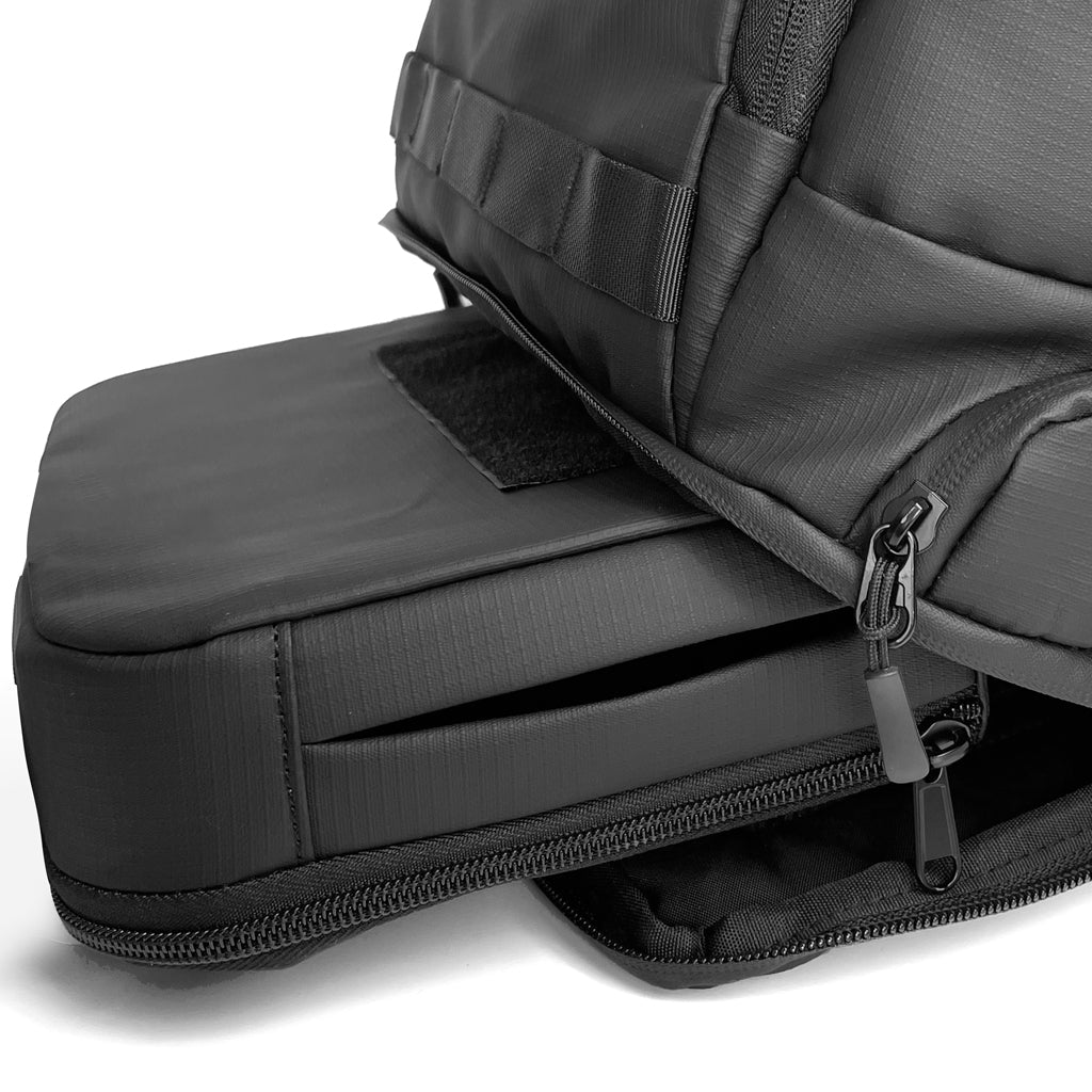 EasiCyco floating backpack with fashion roll-top design and included mounting kit